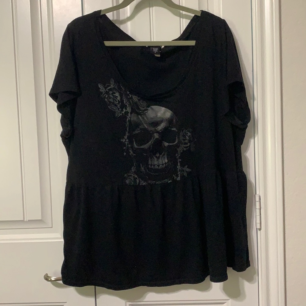 Torrid - Skull Peplum Top